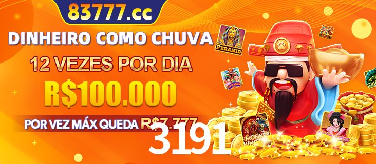 Banner do programa de recompensas Recomende para amigos do 3191, detalhando os bônus por convidar amigos, com prêmios que chegam a R$288.888.